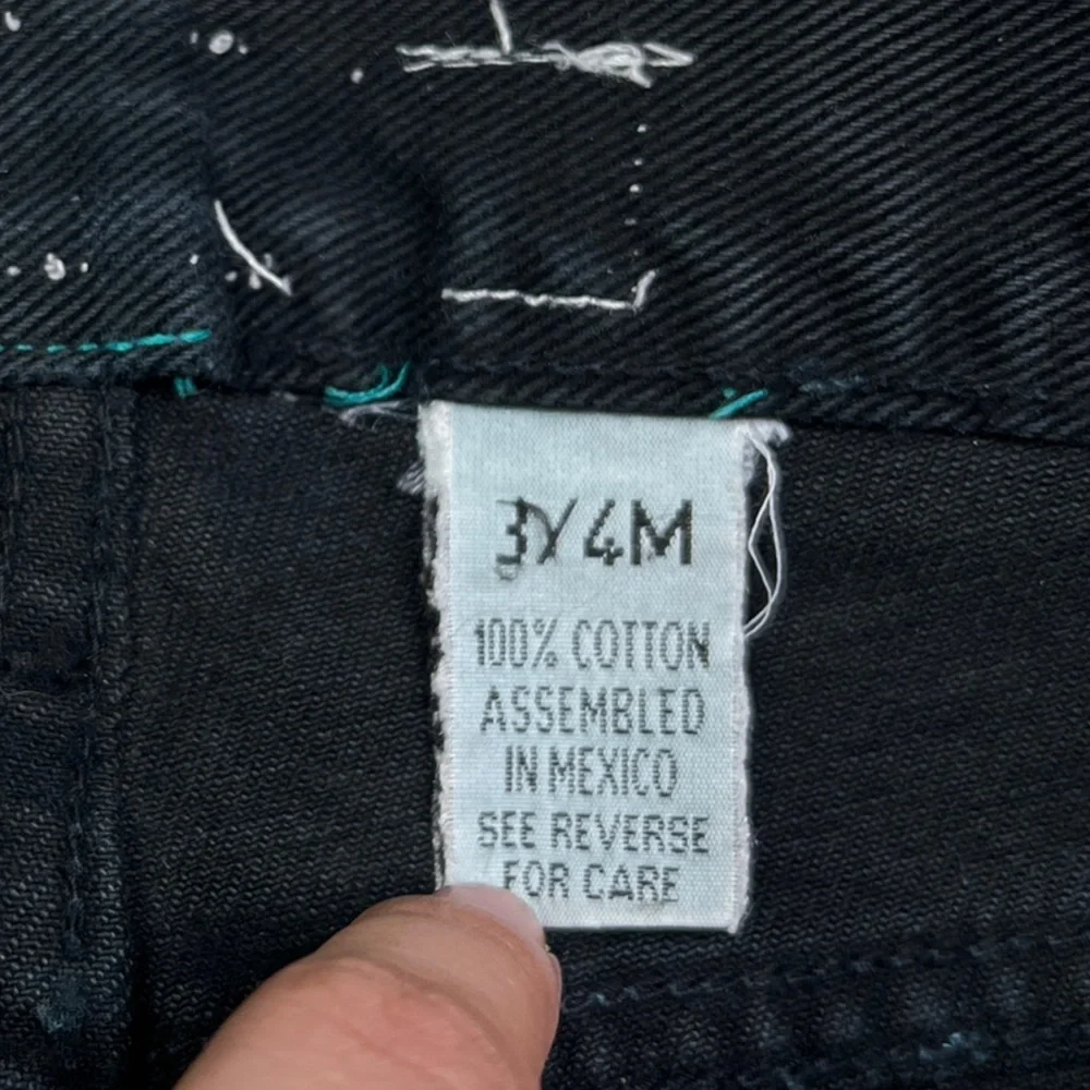 Vintage Calvin Klein Black Mom jeans 23” 24”High waisted rise slim fit tapered - Picture 8 of 12